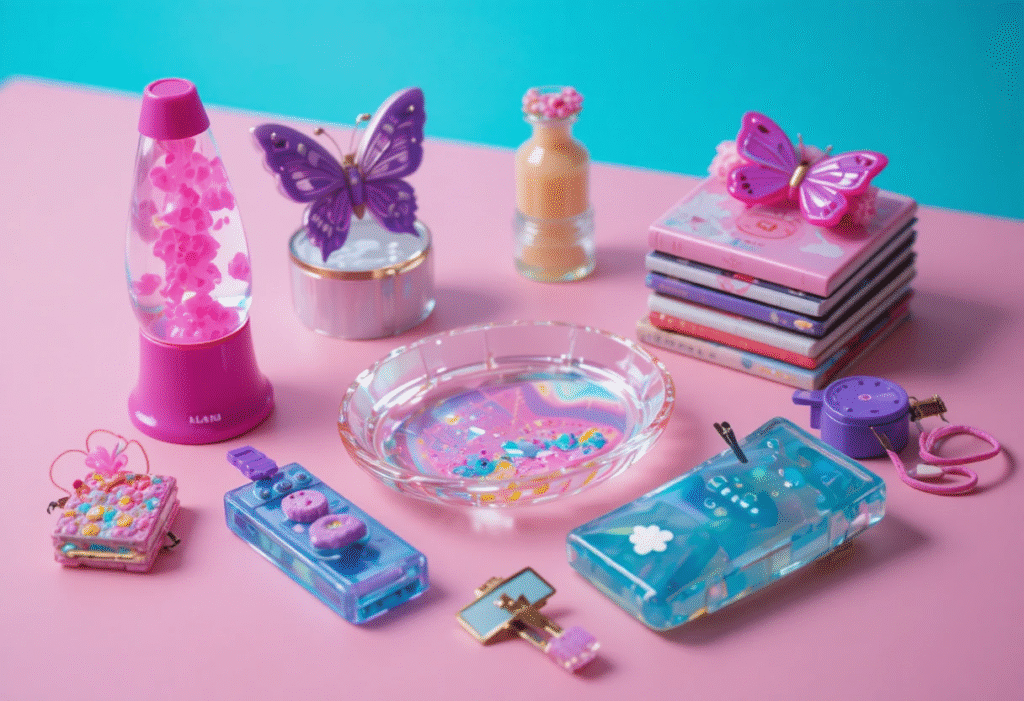 Colorful Y2K Decor Accents