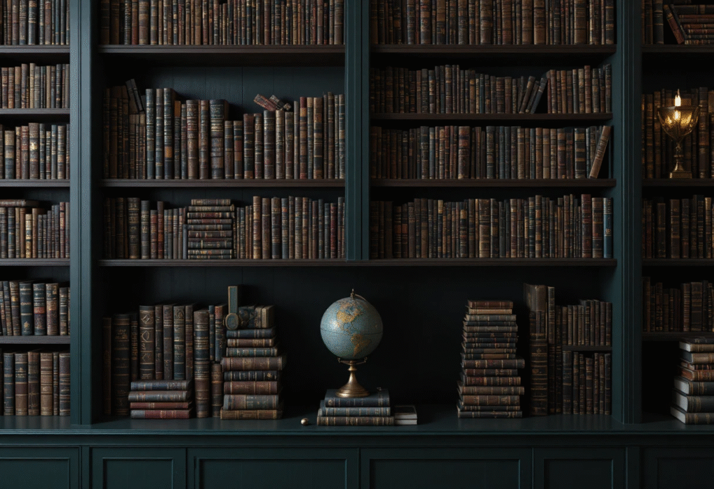 Style a Dark Academia Bookshelf