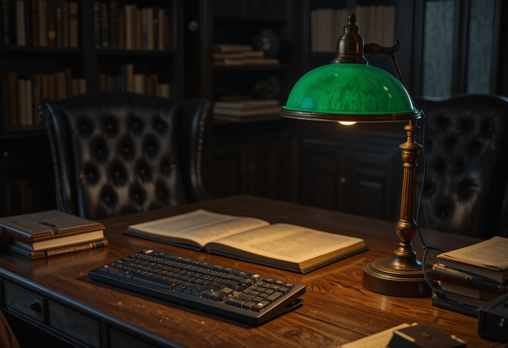 Essential Dark Academia Office Setup