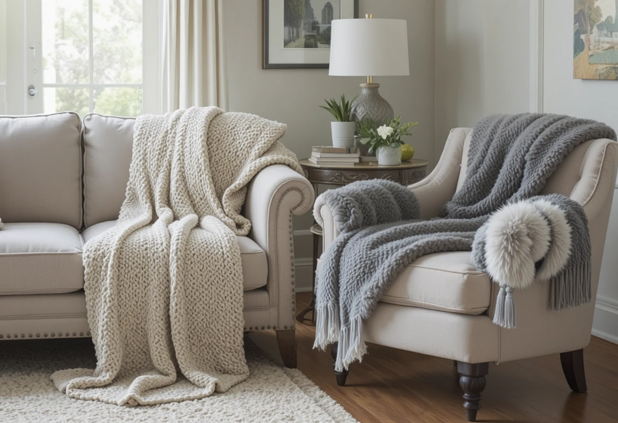 Creative Ways to Style Throws on Sofas