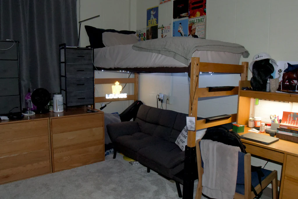 Lofted Dorm Bed Setup
